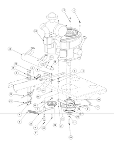Generac Engine Assembly Diagram and Parts List for M72-GN (53AB5FEZ750-28-HP)(2004) Cub Cadet Lawn Tractor
